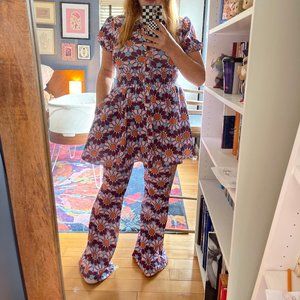 Smak Parlor Flower Power Pants and Top - Size M NWT